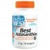 อาหารเสริม astaxanthin ราคาส่ง ยี่ห้อ Doctor's Best, Best Astaxanthin 6, 6 mg, 90 Softgels suplementary food